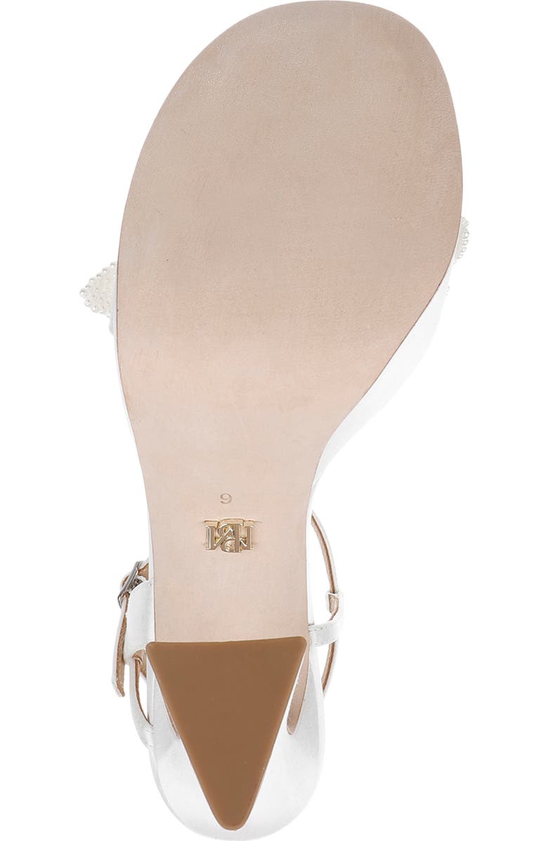 Badgley Mischka Collection Wicket Ankle Strap Platform Sandal, Alternate, color, White Satin