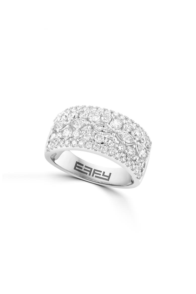 Lab-Grown Diamond Ring, Main, color, SILVER/ DIAMOND