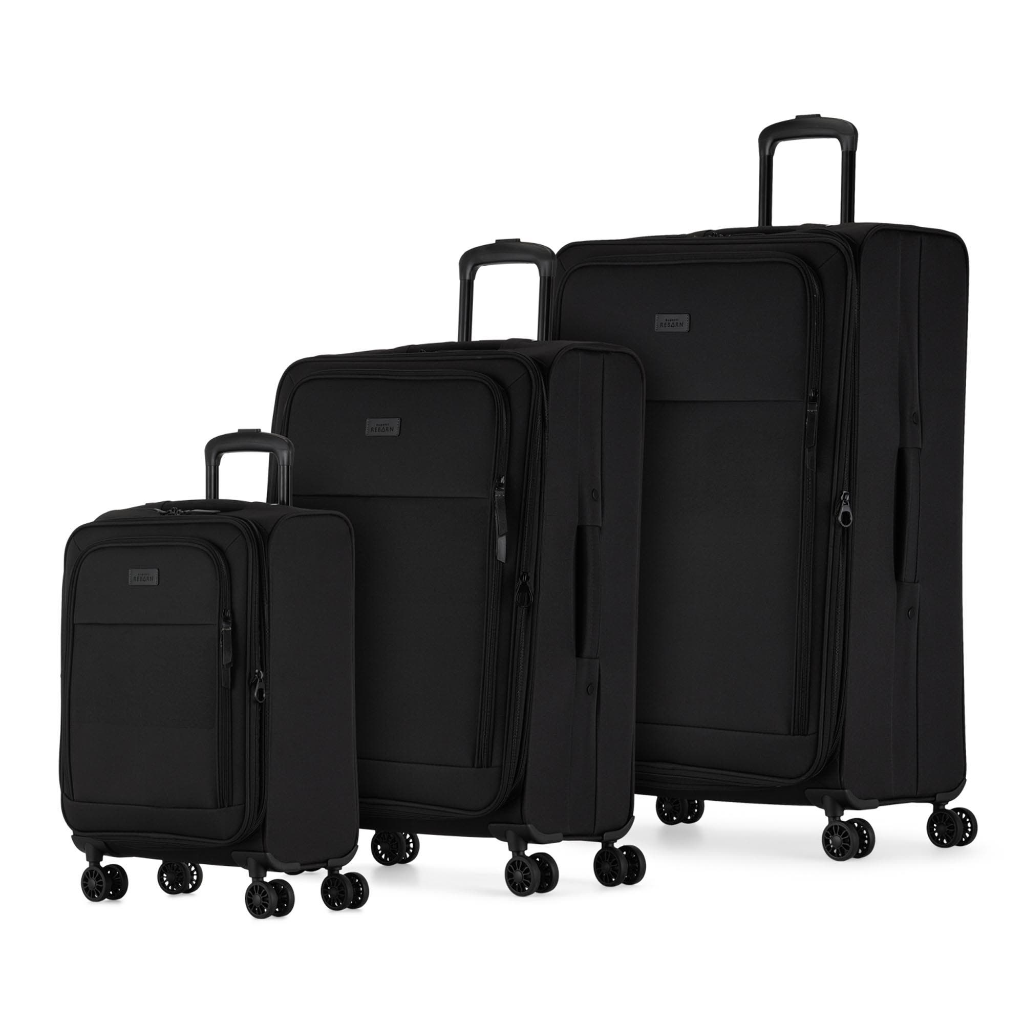bugatti Reborn 3 Piece Softside Luggage Set with Expansion, Main, color, 