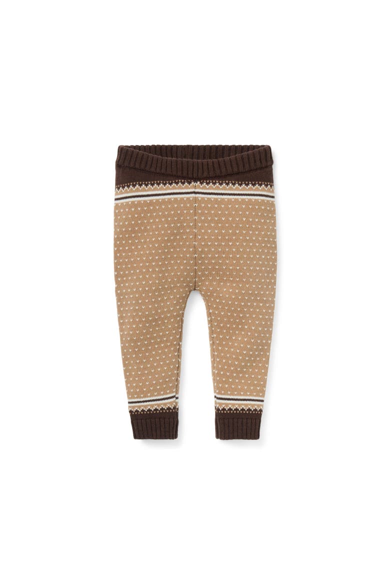 Baby Fair Isle Sweater Pant, Main, color, Brown
