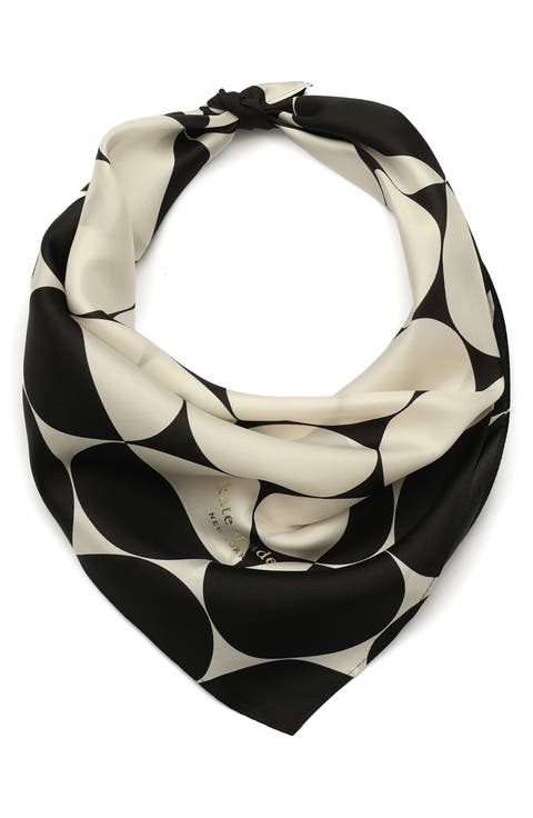 seasonless dot silk bandana