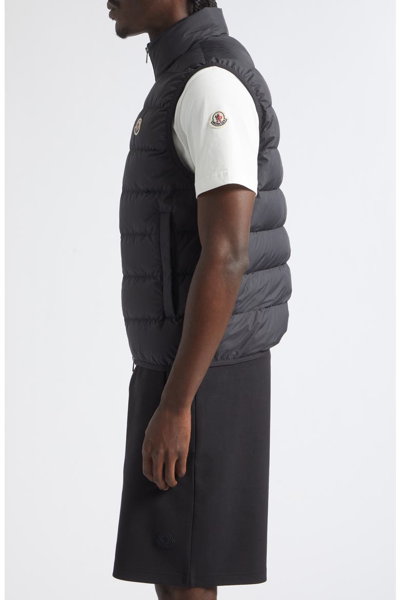 Contrin Down Puffer Vest, Alternate, color, BLACK