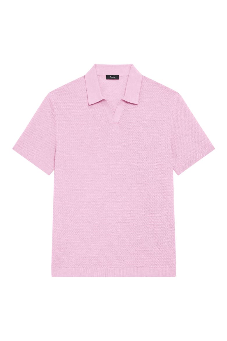 Brenan Linen Blend Polo, Alternate, color, PALE MAUVE