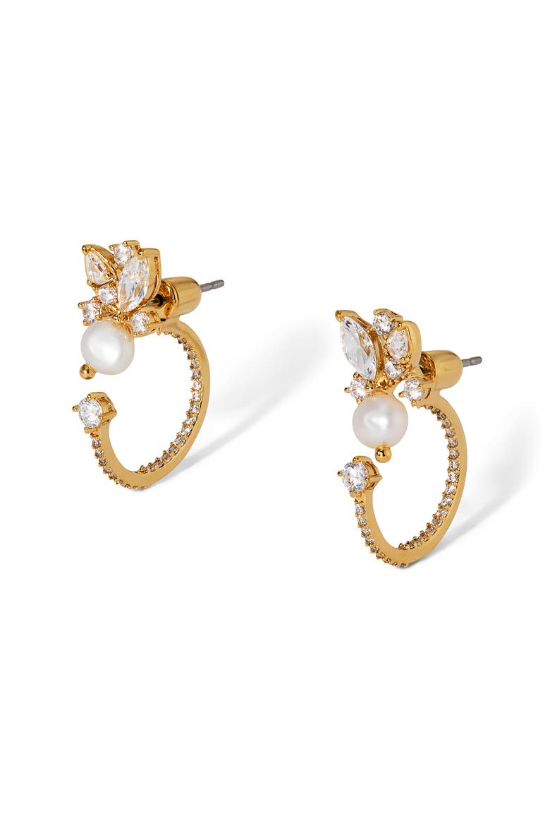 Ravish Stud & Hoop Jacket Earrings, Main, color, GOLD