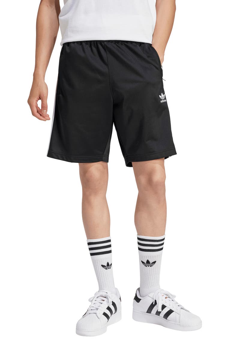 Adicolor Firebird Sweat Shorts, Main, color, BLACK/WHIT