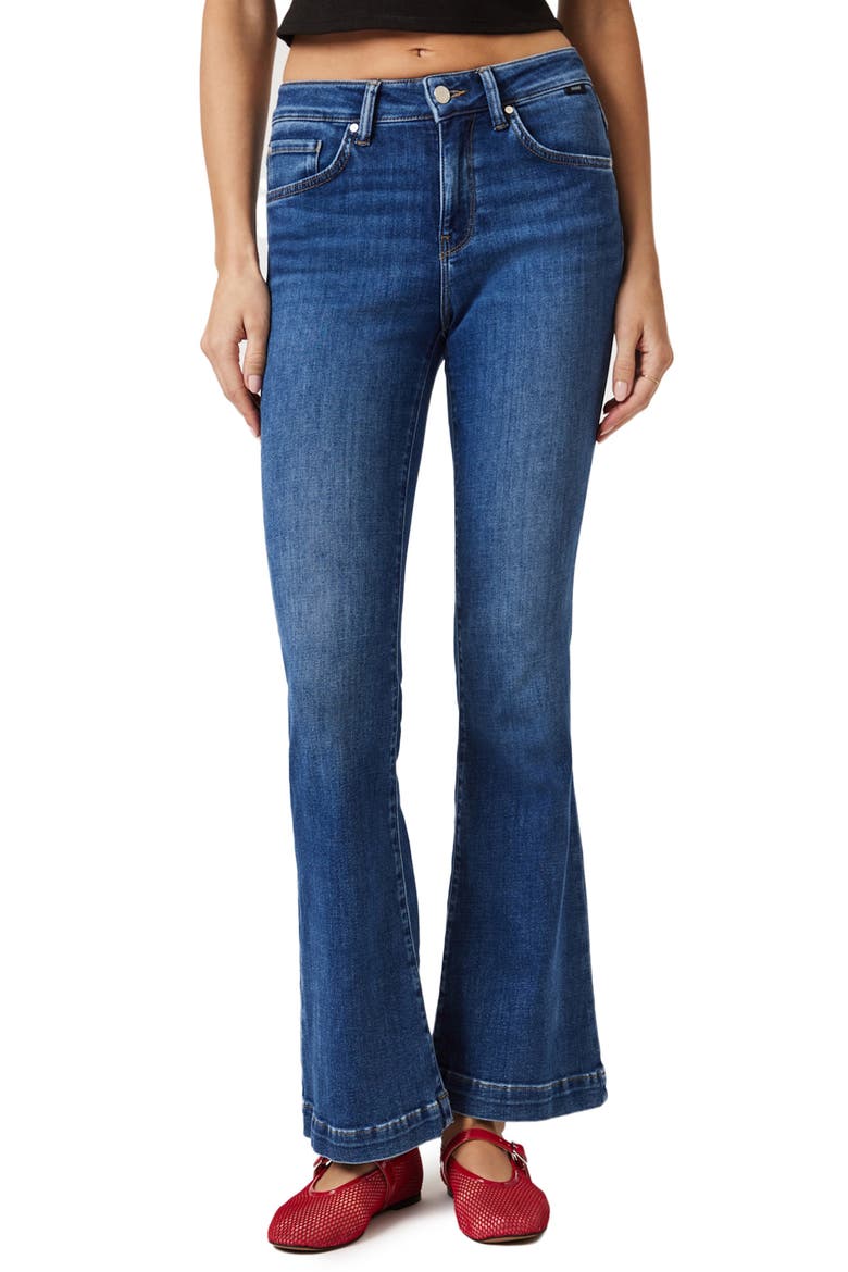 Sydney High Rise Flare Jeans, Main, color, DARK BRUSHED FEATHER