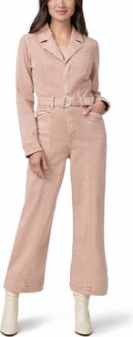 PAIGE Anessa Long Sleeve Crop Wide Leg Jumpsuit