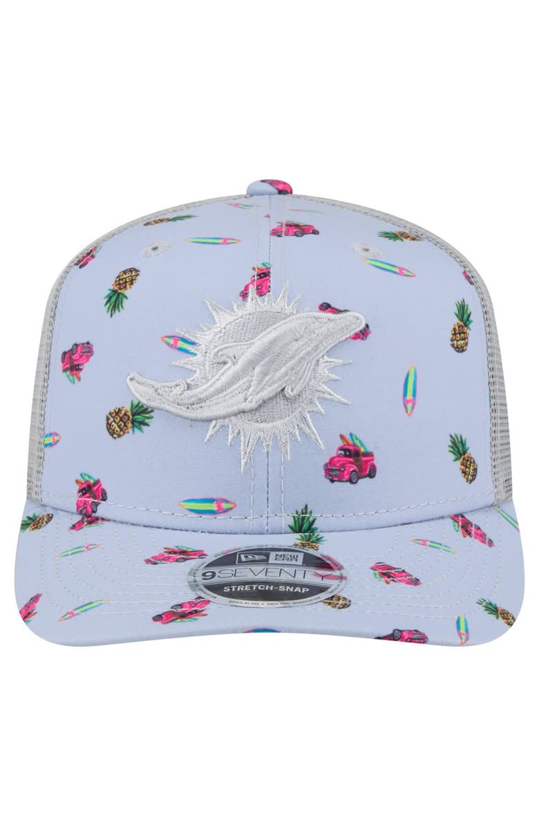 New Era Men's New Era  Light Blue Miami Dolphins Adventure Surfboard 9SEVENTY Adjustable Hat, Alternate, color, Light Blue