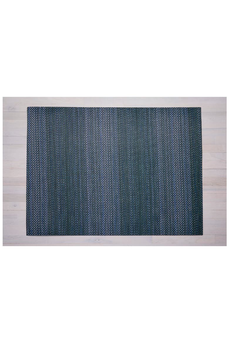 Quill Herringbone Indoor/Outdoor Floor Mat, Main, color, FOREST