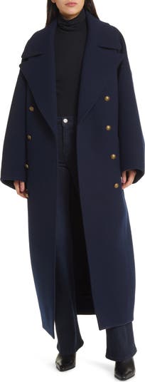 FRAME Double Breasted Wool Cocoon Coat | Nordstrom