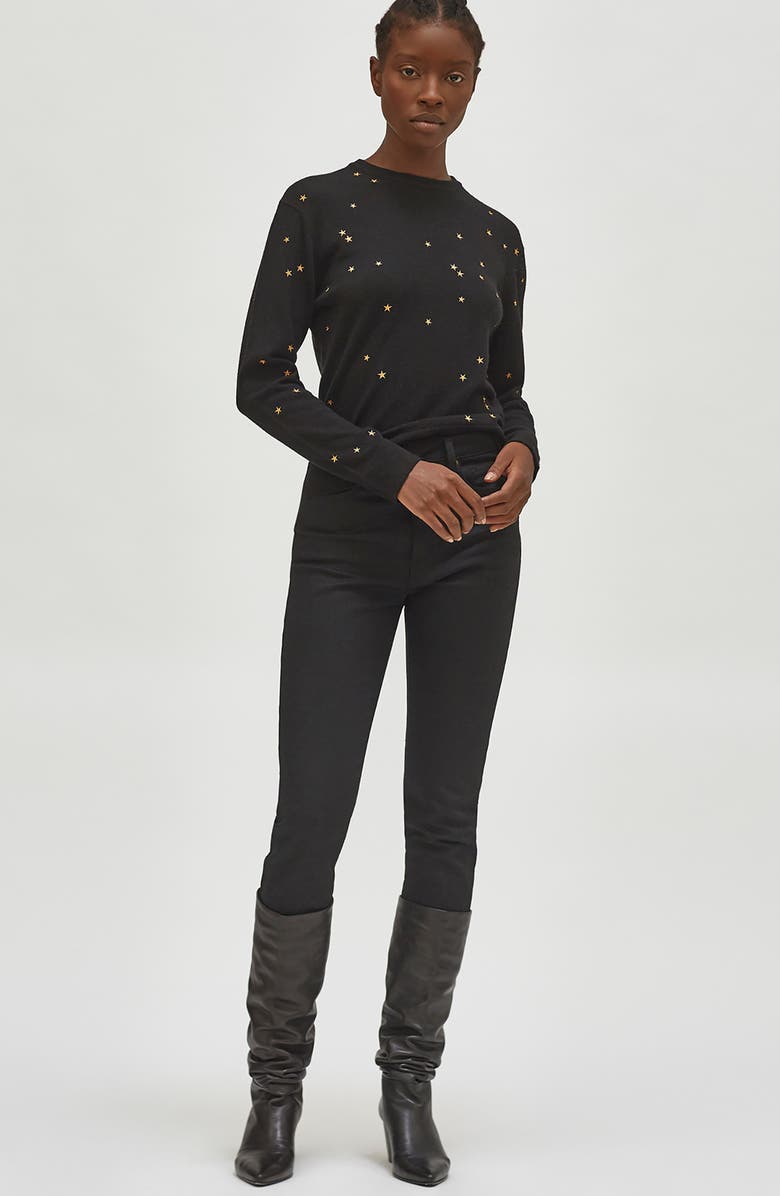 Equipment Nartelle Embroidered Star Sweater, Alternate, color, 