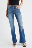 HIDDEN JEANS Ripped Low Rise Bootcut Jeans
