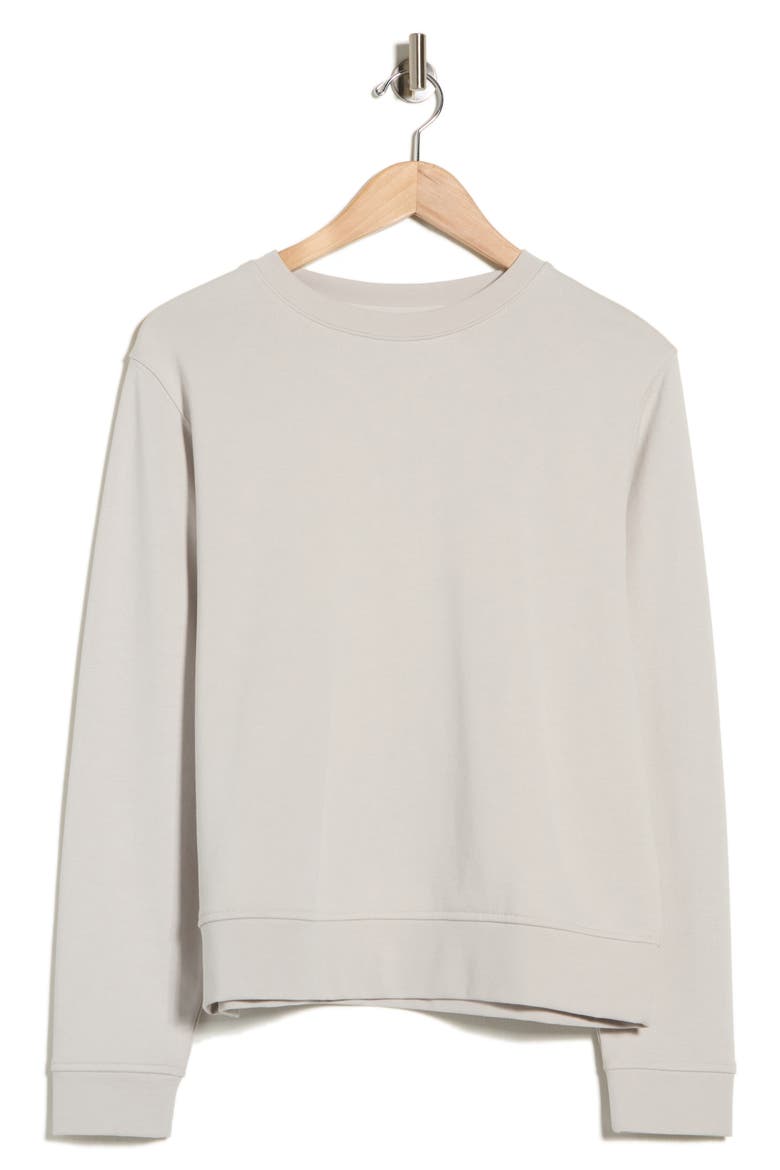 Crewneck Cotton Sweatshirt, Alternate, color, SALT GLASS