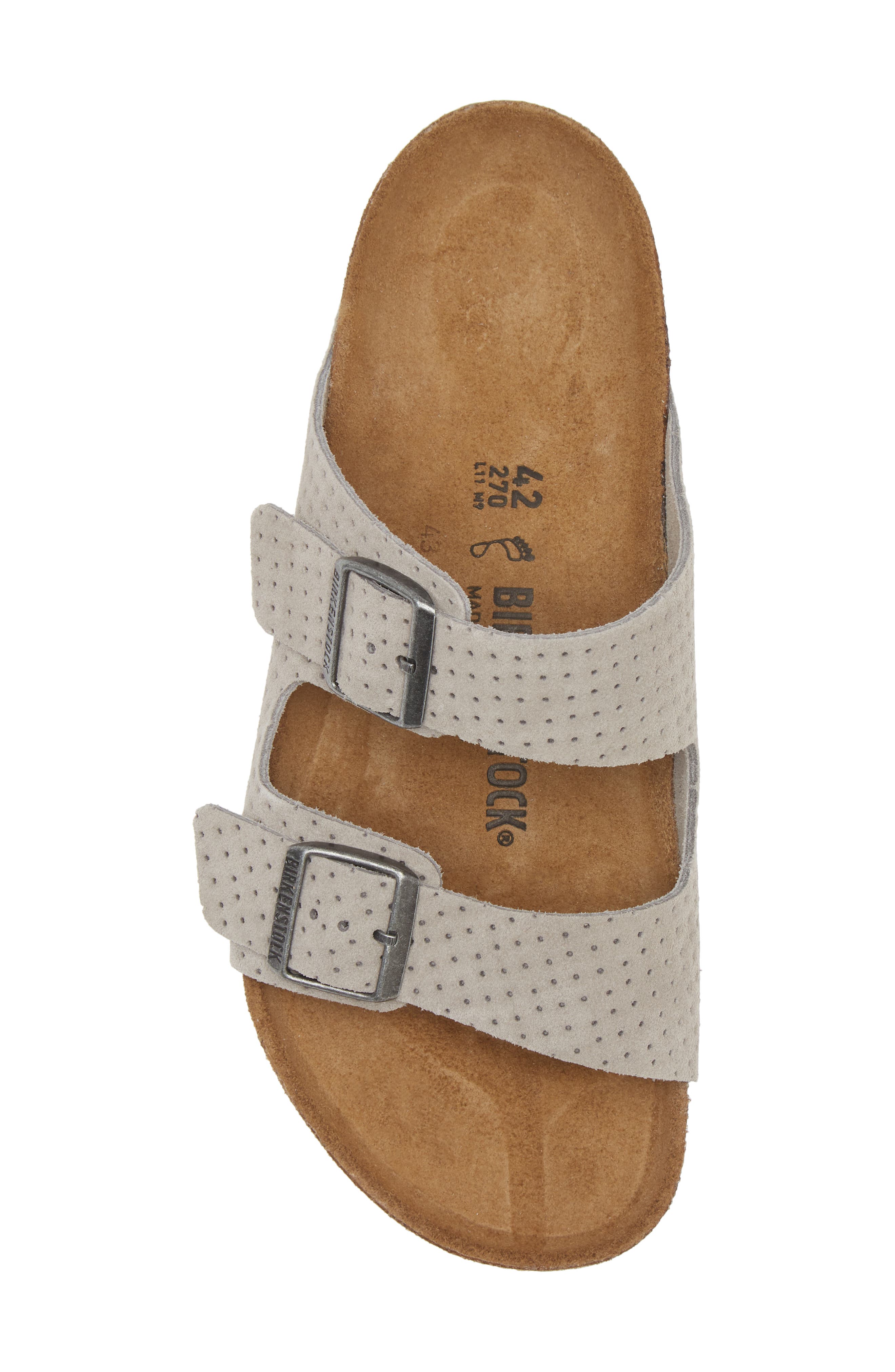 Birkenstock Arizona Pin Dot Slide Sandal, Alternate, color, 