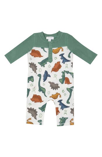 Angel Dear Dino Rocks Romper In Multi