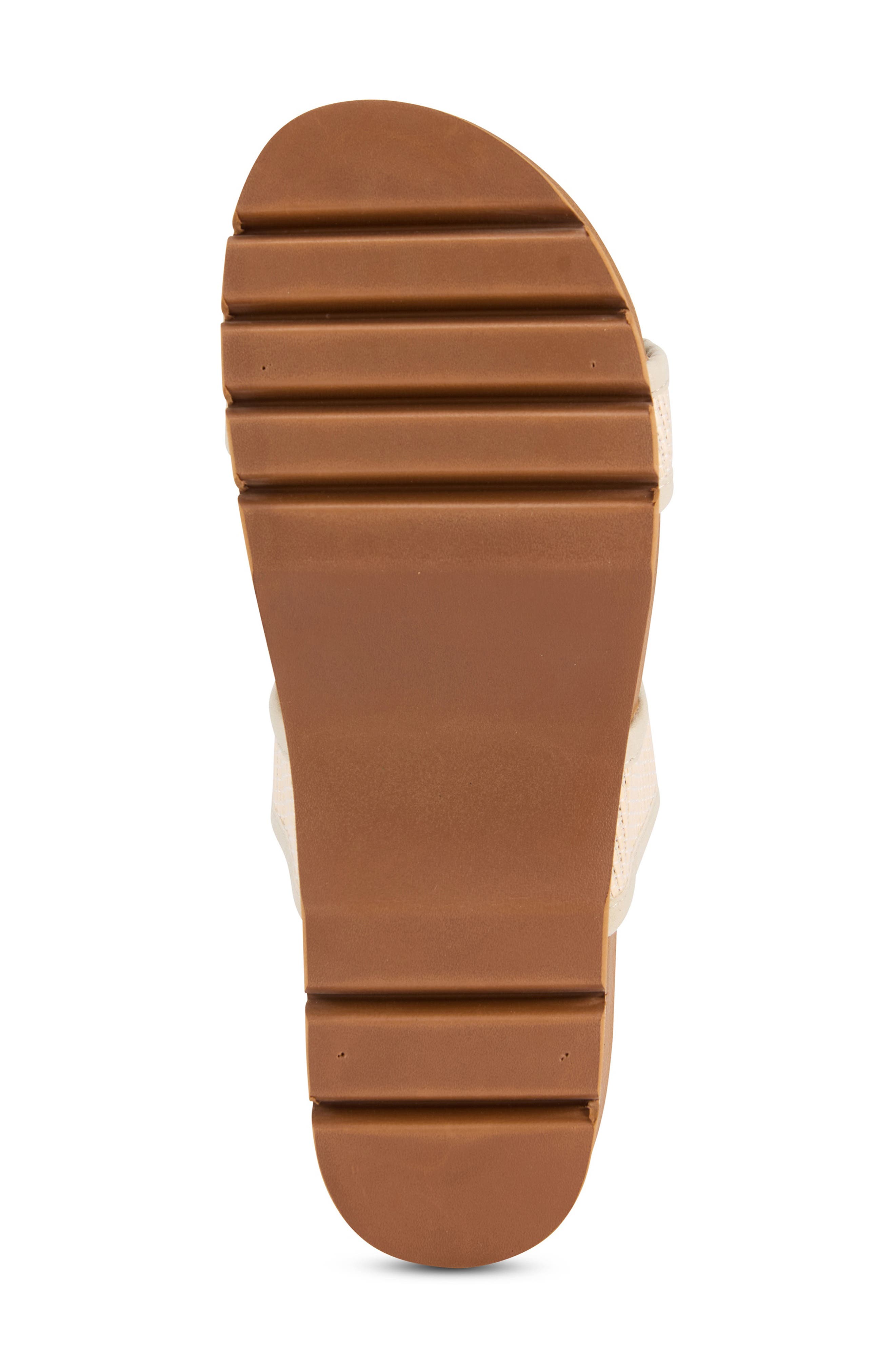 Knit Platform Slide Sandal, Alternate, color, BONE