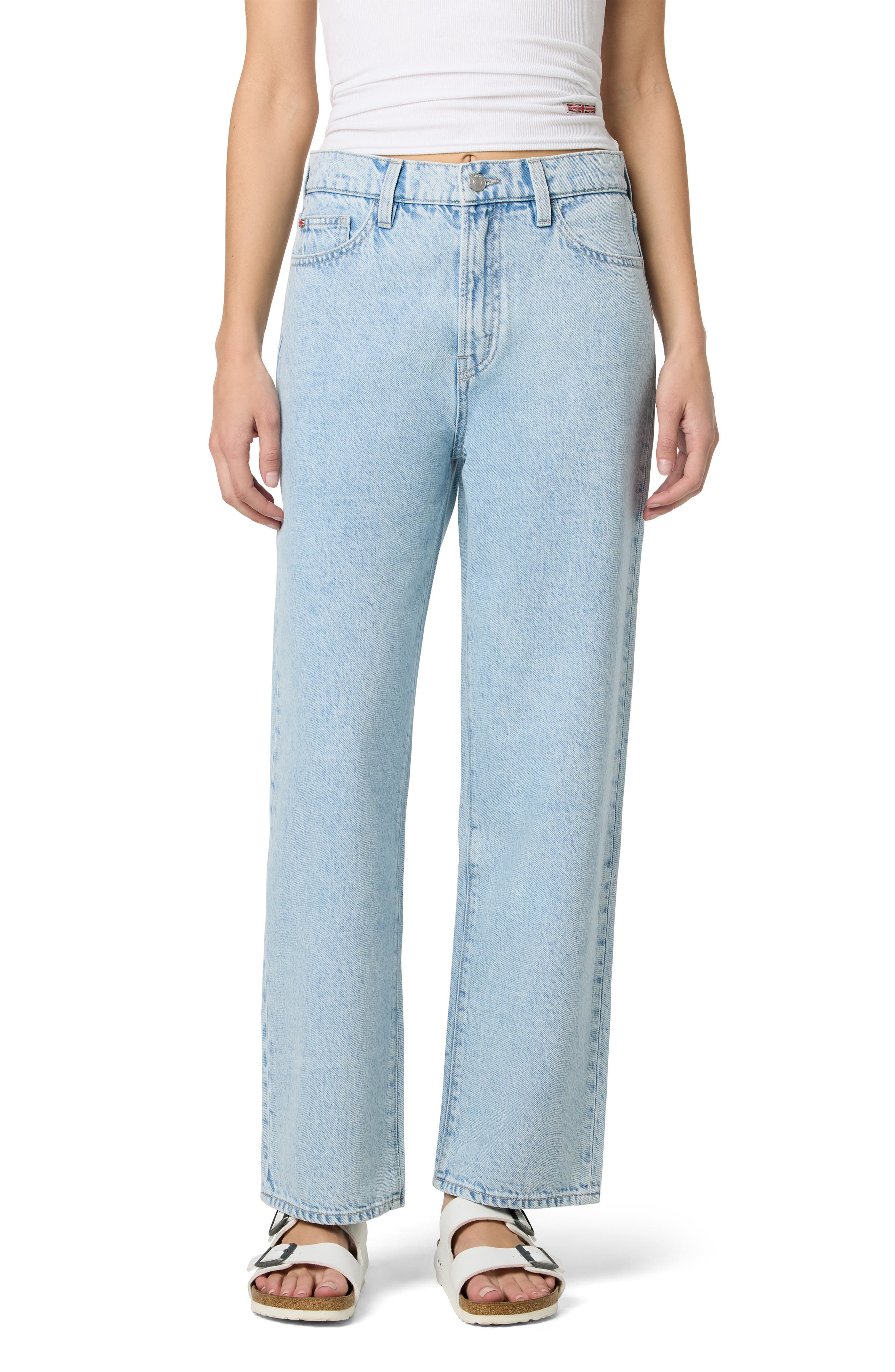 Hudson Jeans Noa High Rise Straight Leg Ankle Crop Jeans