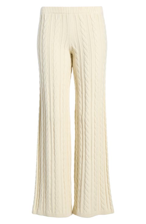 Cable Stitch Sweater Pants