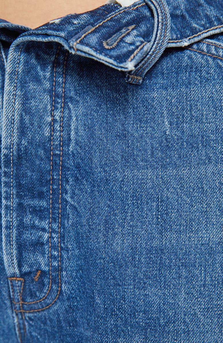 MOTHER The Foldover Dodger Sneak Crop Wide Leg Jeans, Alternate, color, No Shirt No Shoes No Service