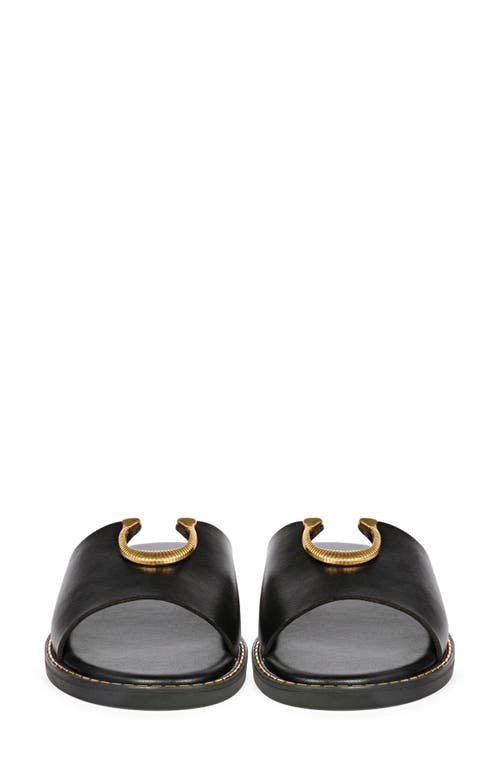 Saint G Amber Slide Sandal In Black