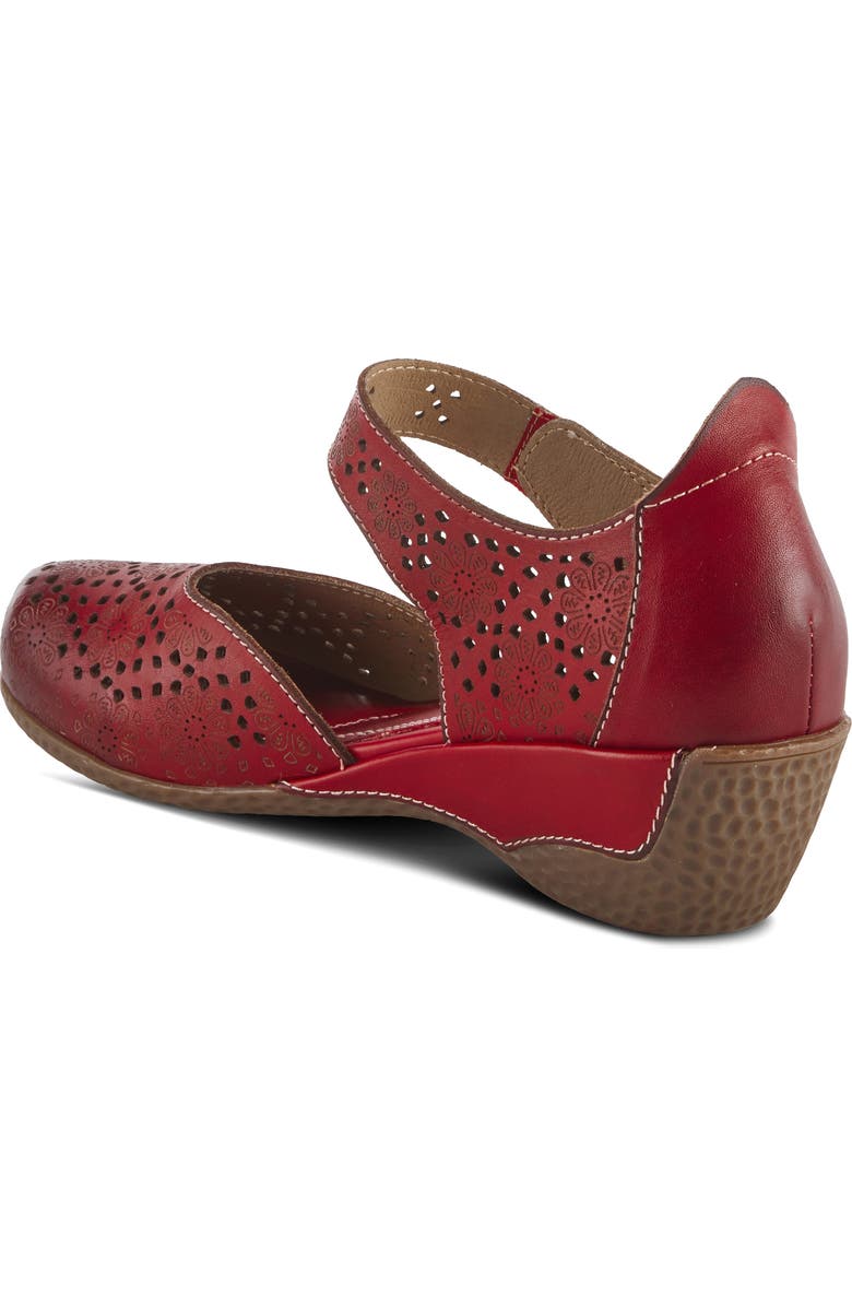 L'Artiste by Spring Step Americana Ankle Strap Clog, Alternate, color, Red