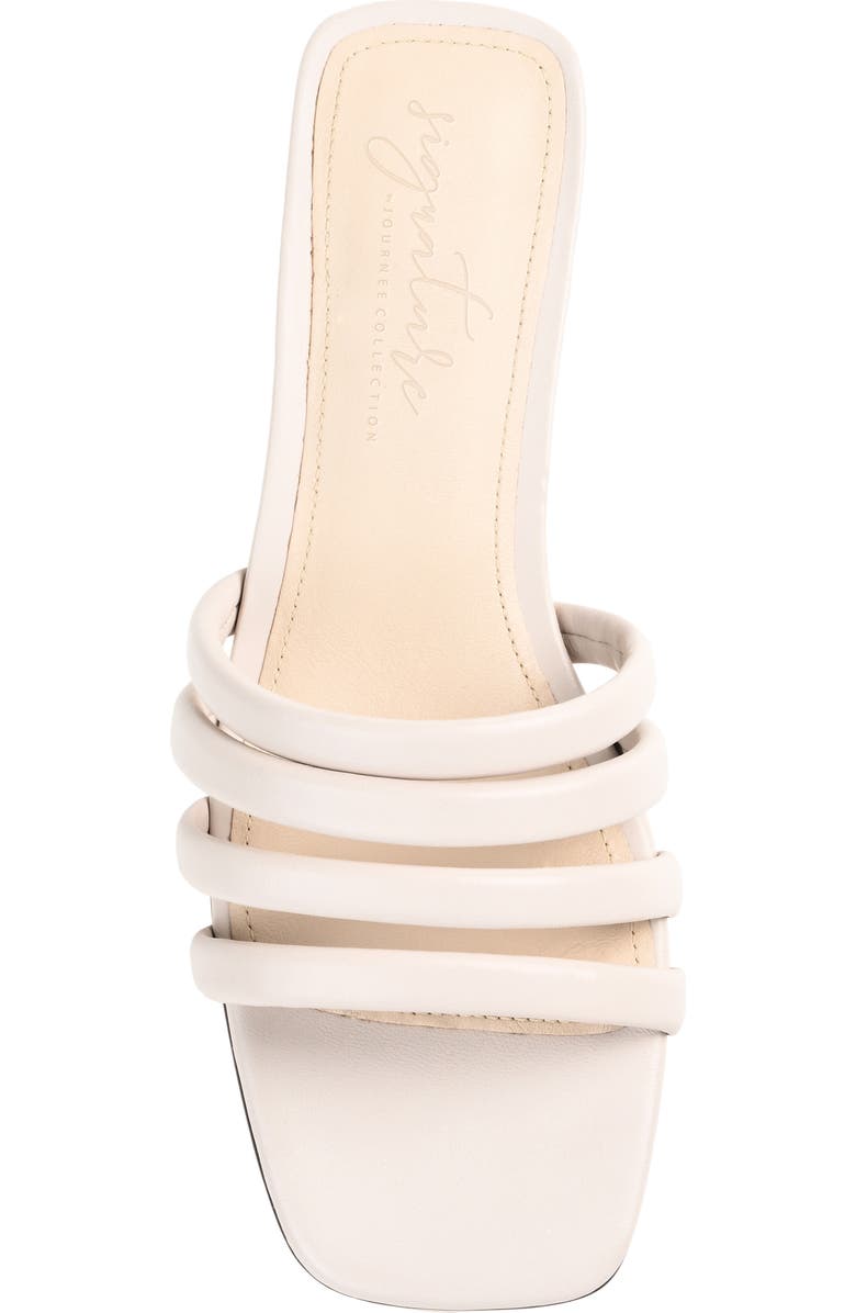Journee Collection Cenci Strappy Slide Sandal, Alternate, color, Off White