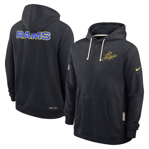 Men's Nike Midnight Blue Los Angeles Rams 2025 Rivalries Collection Standard Issue Sideline Dri-FIT Hoodie