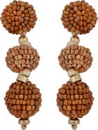 Panacea Beaded Linear Drop Earrings