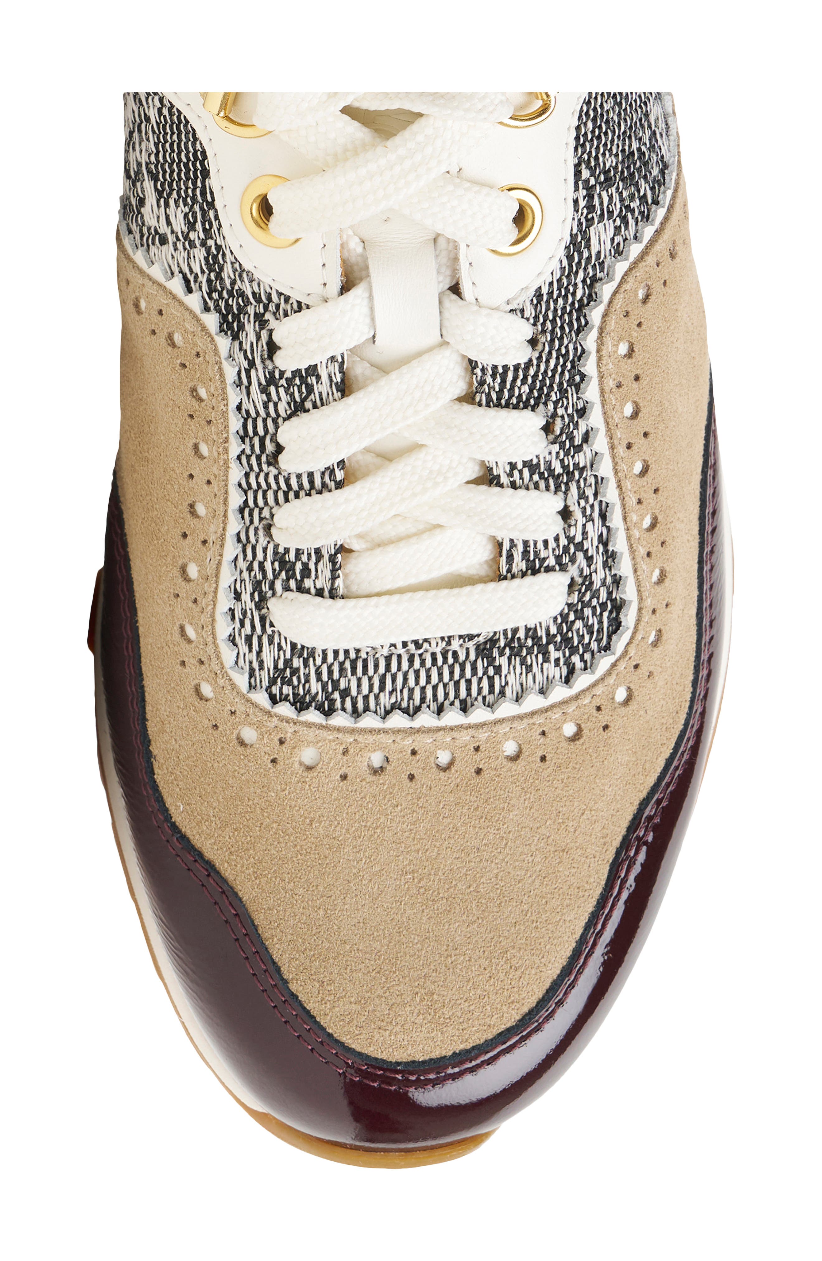 The Mollie Sneaker, Alternate, color, RED OAK
