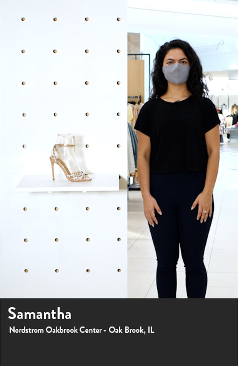 Tequila Crystal Embellished Ankle Strap Sandal, sales video thumbnail