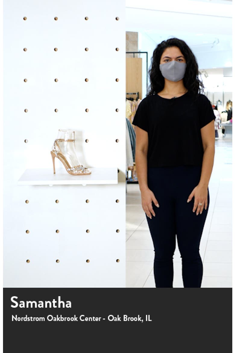 Tequila Crystal Embellished Ankle Strap Sandal video
