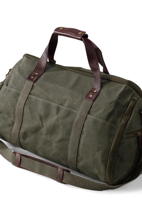 Waxed Canvas Convertible Garment Duffle