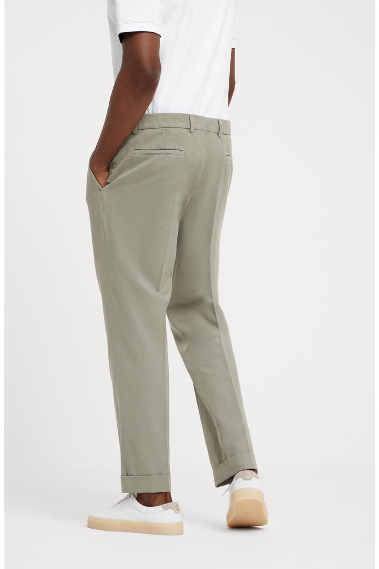 Leisure fit trousers with pleats, Alternate, color, Sage
