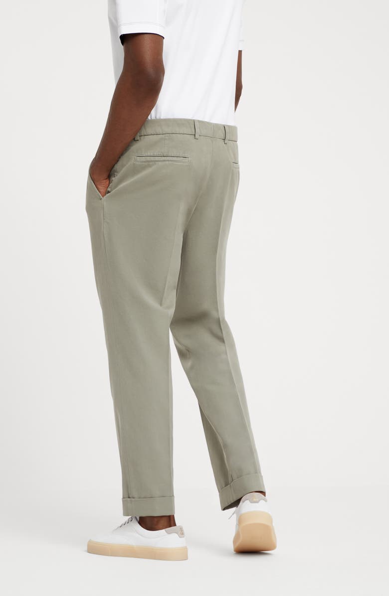 Brunello Cucinelli Leisure fit trousers with pleats, Alternate, color,