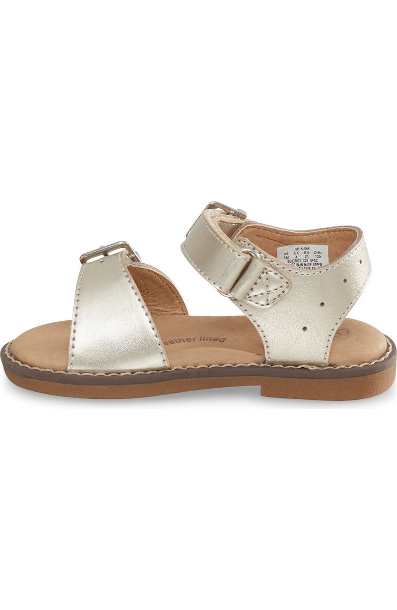 Stride Rite Kids' Alina Sandal, Alternate, color, Gold