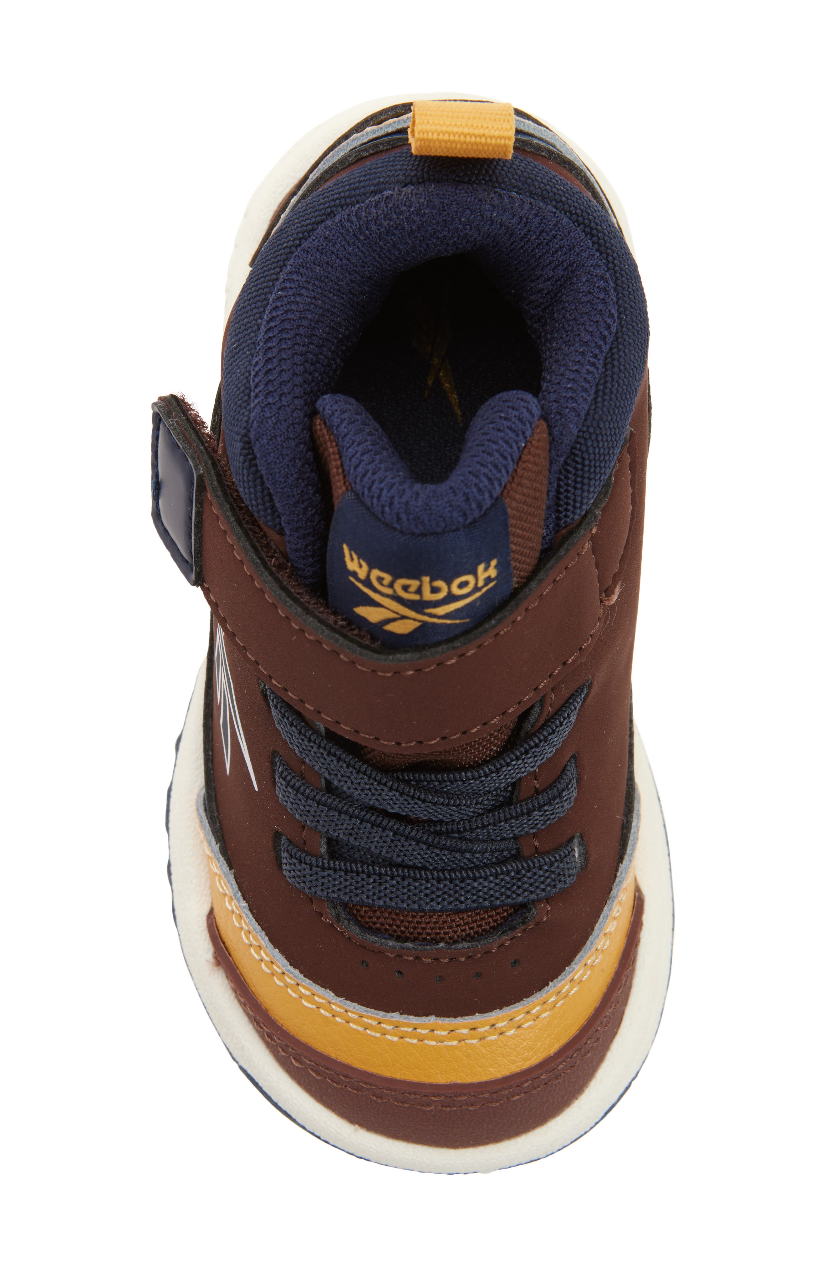 Reebok Kids' Weebok Storm X Sneaker, Alternate, color, Brown/Vectornavy/Heritagegold