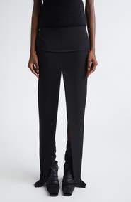 Rick Owens Concordians Sliced Wool Twill Skirt