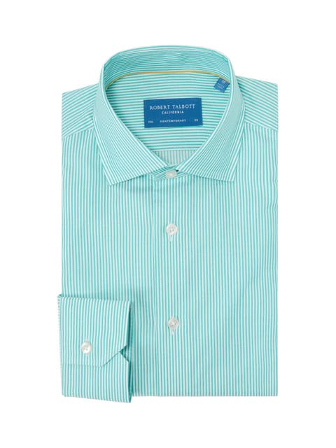 Reynolds Dobby Stripe Shirt in Contemporary Fit