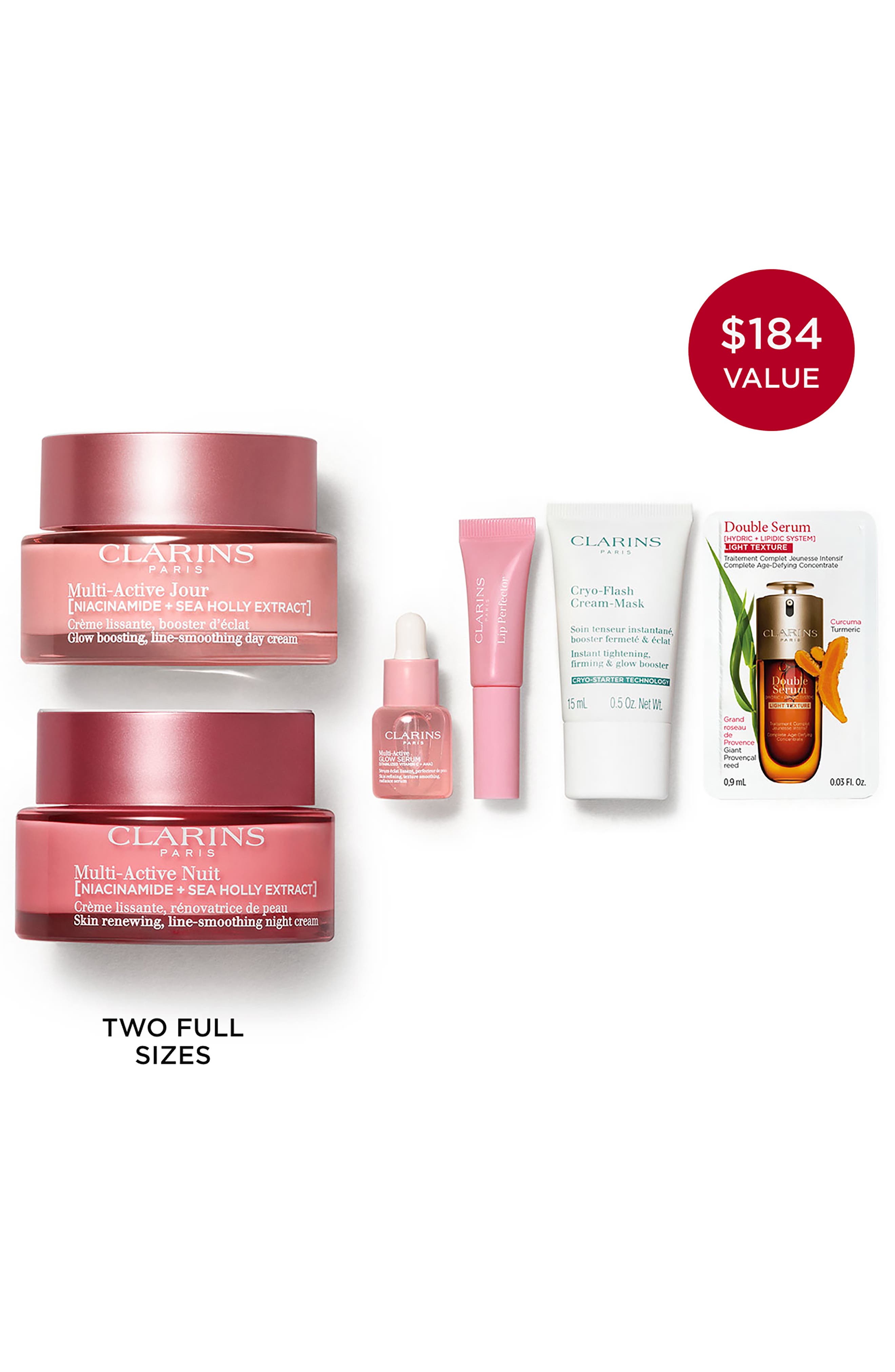 Clarins Multi-Active Luxury Skincare Gift Set $184 Value (Women
