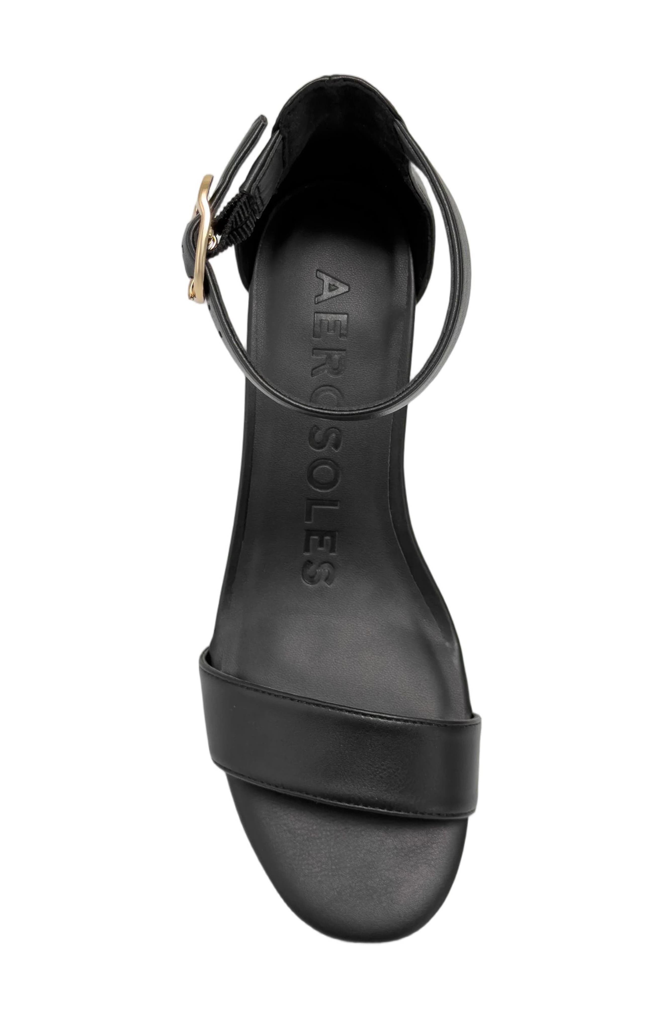 Aerosoles Willis Wedge Heel Sandal, Alternate, color, Black Multi Combo