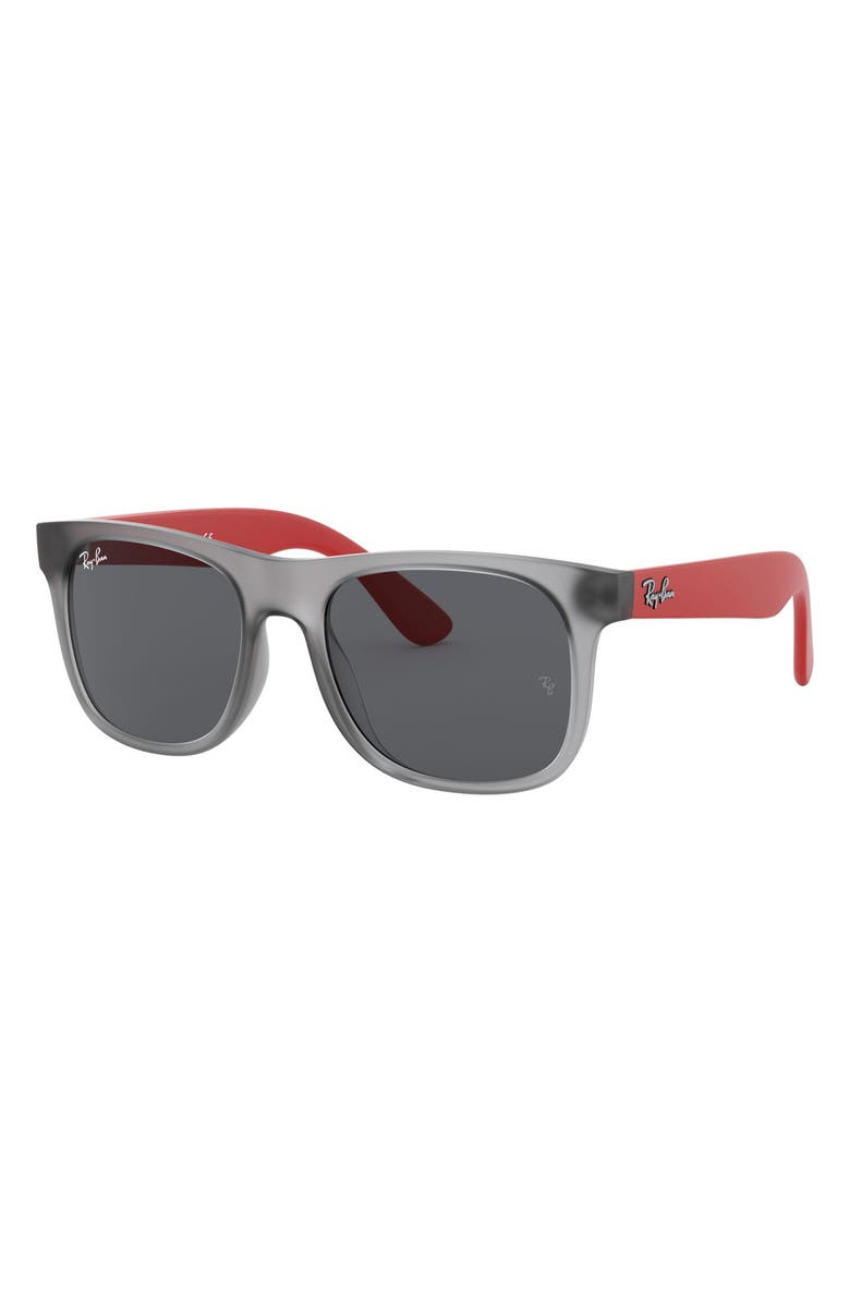 Ray-Ban Junior Wayfarer 48mm Sunglasses, Alternate, color, Trans Grey