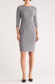 Theory Varetta Stretch Wool Sheath Dress