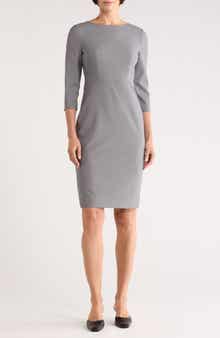 Theory Varetta Stretch Wool Sheath Dress