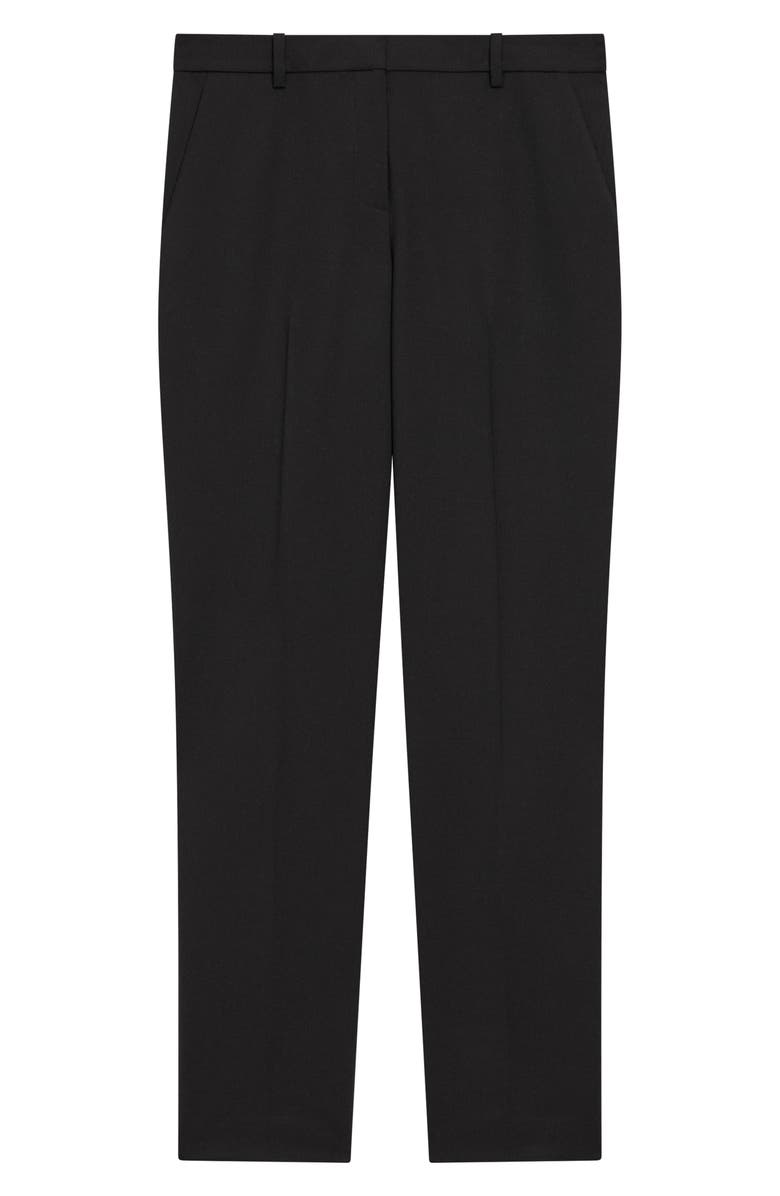 Theory Treeca Slim Fit Stretch Wool Pants, Alternate, color, Black - 001