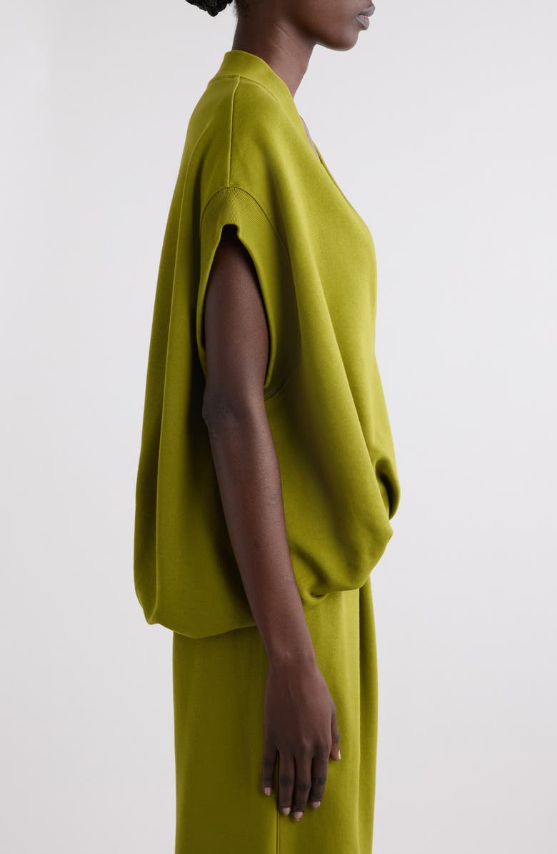 Dries Van Noten Hann Cap Sleeve Deep V-Neck Top, Alternate, color,