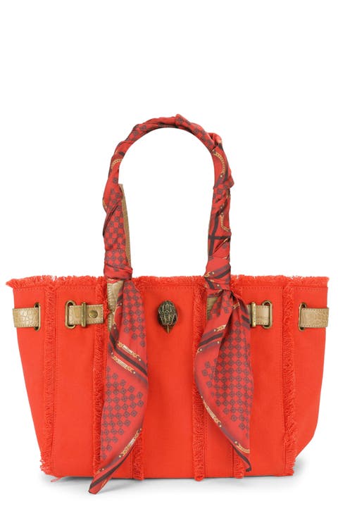 Sloane Small Scarf Wrapped Cotton Tote