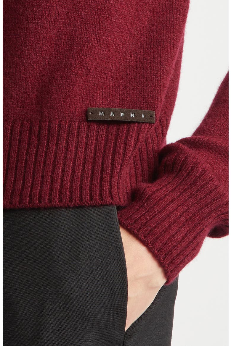 Open Back Logo Sweater, Alternate, color, 00R79BURGUNDY