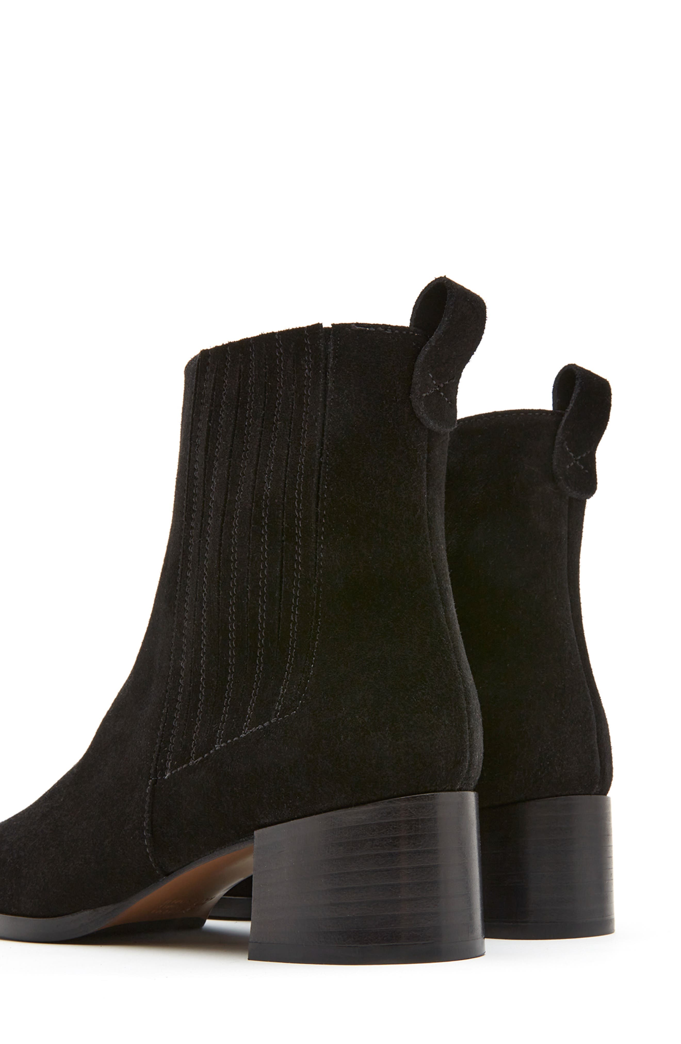 Jones Chelsea Bootie, Alternate, color, BLACK SUEDE