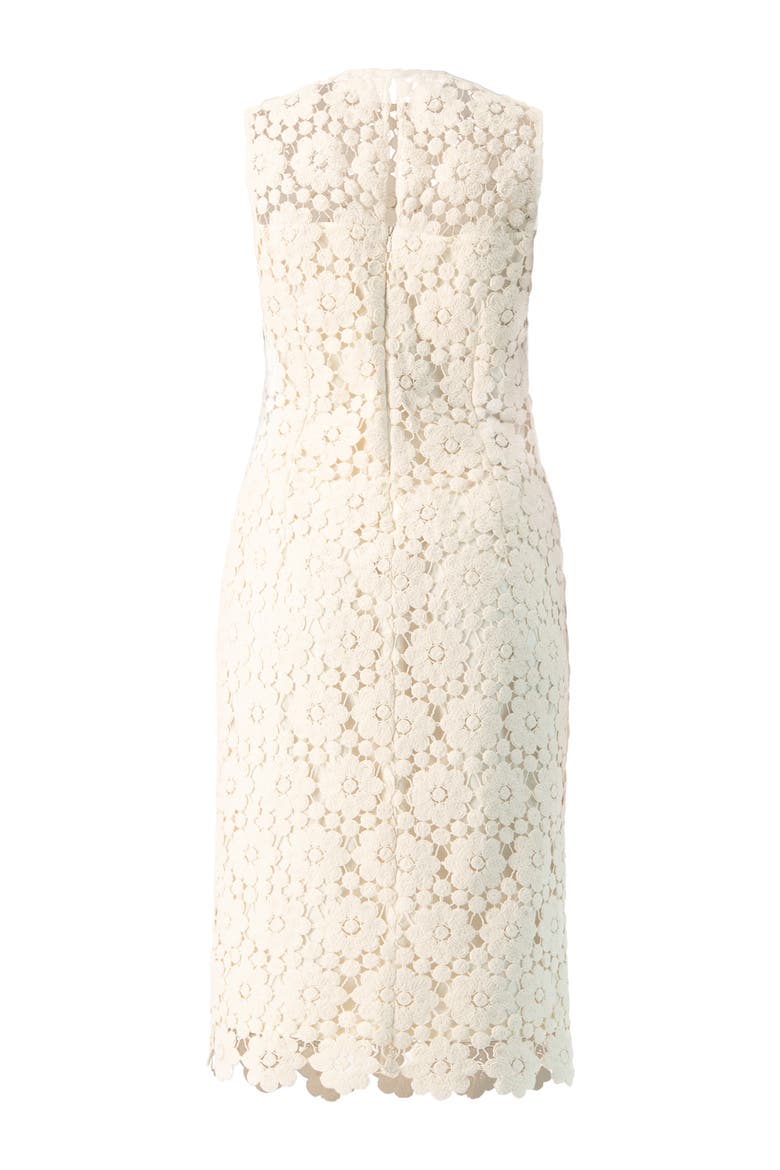 Lace Short Dress with Round Neck, Alternate, color, Ivory