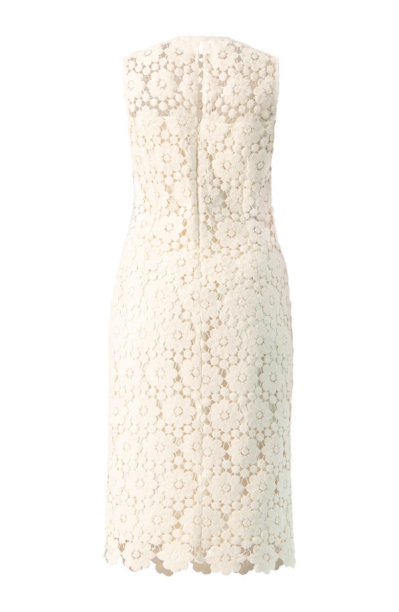 IVONNE Lace Short Dress with Round Neck, Alternate, color, Ivory